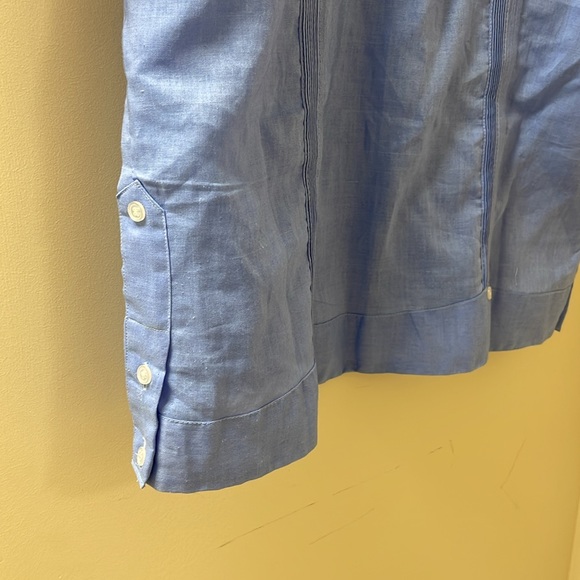 Mens linen cabana top - Picture 6 of 8